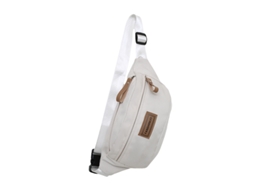 Bolsa Transversal MDUG unissex, moderna e elegante, para o dia a dia e trabalho (branca)