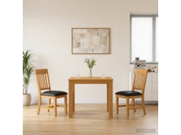 Vidaxl Conjunto De Sala De Jantar 3 Unid. Preto