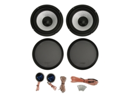 4 Alto-falantes Carro 6.5in 180w Coaxiais Subwoofer Tweeter