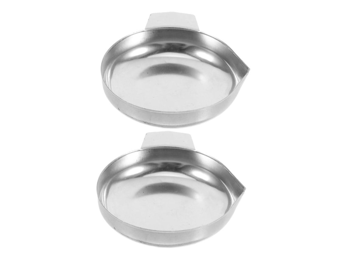 Conjunto De 2 Bandejas De Pesagem Reutilizáveis Em Aço Inoxidável Para Joias E Utensílios De Cozinha Gokoco
