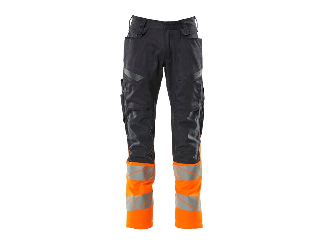 Calças Grandes Com Bolsos Para Joelheiras Accelerate Safe 19679 Cinzento 64 / 32 MASCOT