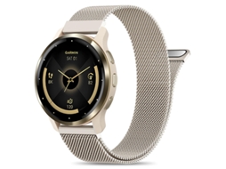 Pulseira Milanesa Em Metal Para Garmin Venu Forerunner 570/265/255 (22 Mm) Cinza Estelar Hexinyigjly