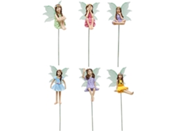 Estatuetas Diy, Esculturas de Resina Fluorescente, Pequenas, 6 Unidades Estátuas para Jardim, Varandas, Decoração de CHABERLU