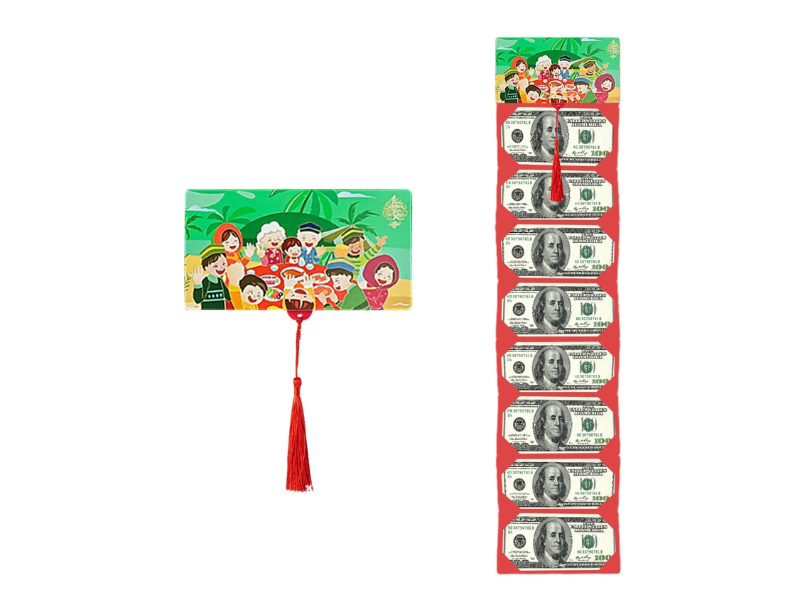 Envelopes Verde Malaysia Dobrável Vermelho com 8 Compartimentos para Cartões LAXISCREED