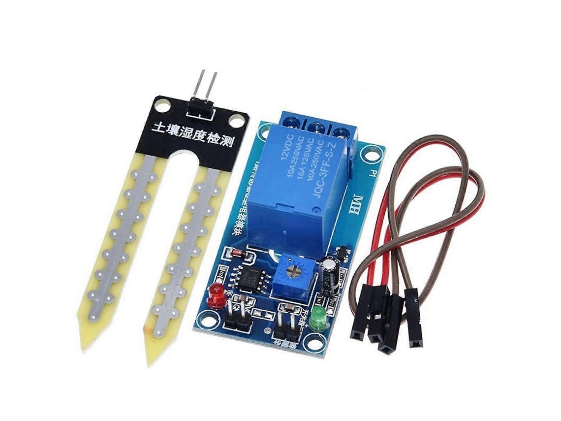 Módulo De Controle Relé Para Sensor Umidade Do Solo Dc 12v Com Interruptor Partida Irrigação Automática. Aquaforge