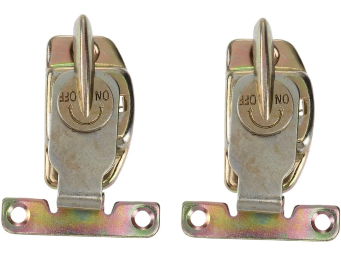 Conjunto De 2 Conectores Metal Com Fivela Para Gavetas E Portas