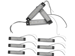 Lurrose Conjunto De 10 Faixas Led Para Luz Freio E Seta, Ideais Para Carros, Reboques Ou Caminhões