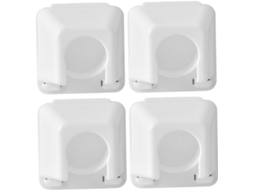 Suportes Para Varão De Cortina, Sem Necessidade De Furar, Conjunto De 4 Peças, Plástico Resistente, Adequado Para Banheiro