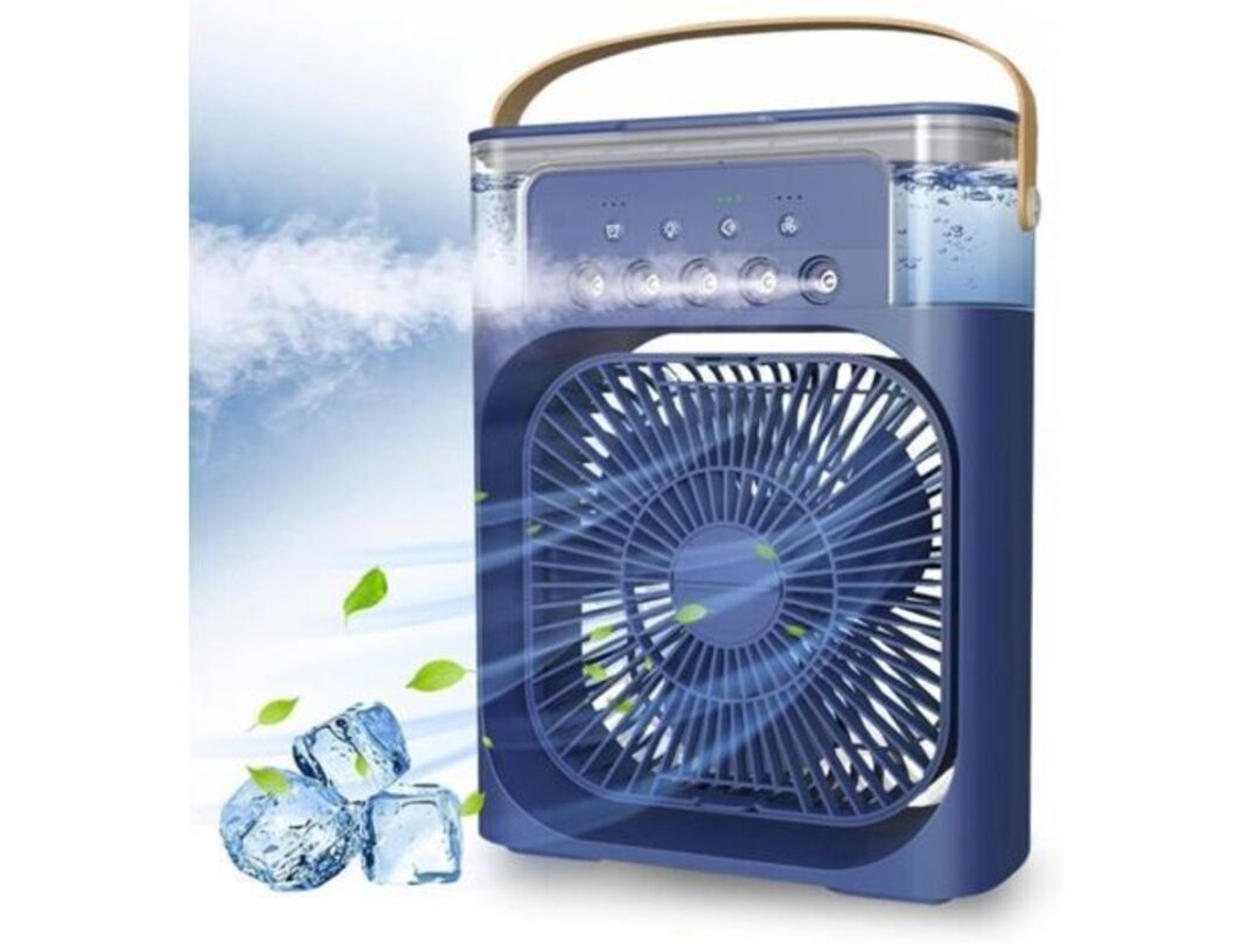 Ventilador de Climatizador Portátil Usb com 7 Cores e Luz AQUAFORGE