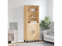 Vidaxl Armário Alto 69,5x34x180 Cm Derivados De Madeira Cor Sonoma