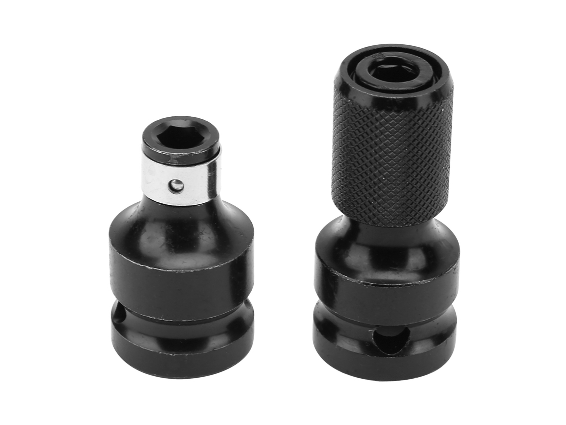 2 Peças Adaptador De Soquete Hexagonal Fêmea Telescópico 1/2 Para 1/4 Para Chave Elétrica