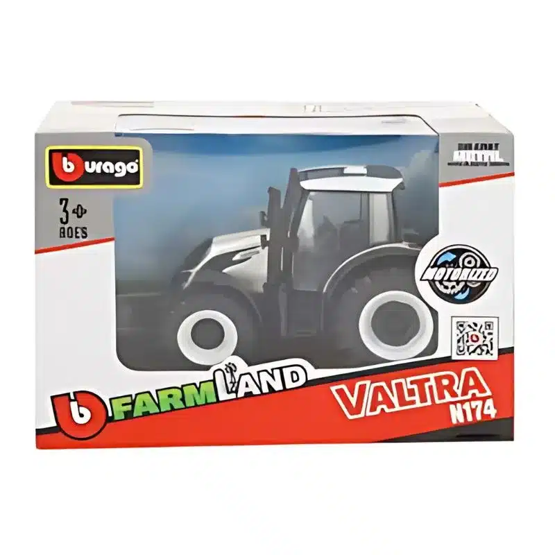Tractor De Metal 10cm Valtra Blanco Farmland 31614s78043 Burago Colorbabymás De 4 Añosp25