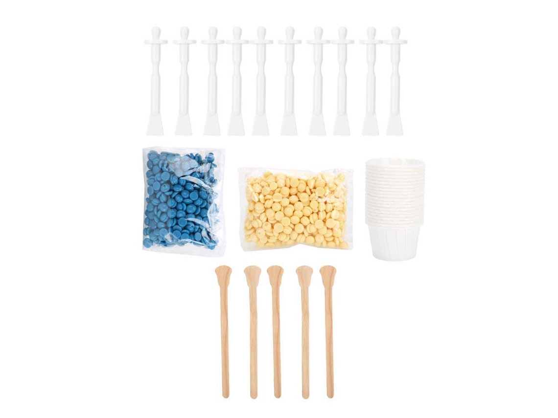 2026 cera para Remover Pelo Facial e Nasal Blue Zoo 70g com Palitos Aplicadores