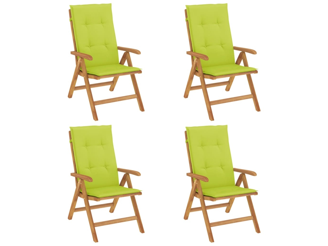 Reclining Folding Chair, Reclining Folding Chairs Vidaxl Marrom Madeira (120 X 50 X 3 Cm)