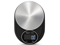 Balança De Cozinha Digital Precisão 7kg / 0,1g, Aço Inoxidável Com Display Lcd, Função Tara, 7 Unidades Para Cozinhar E Churrasco, Acessórios