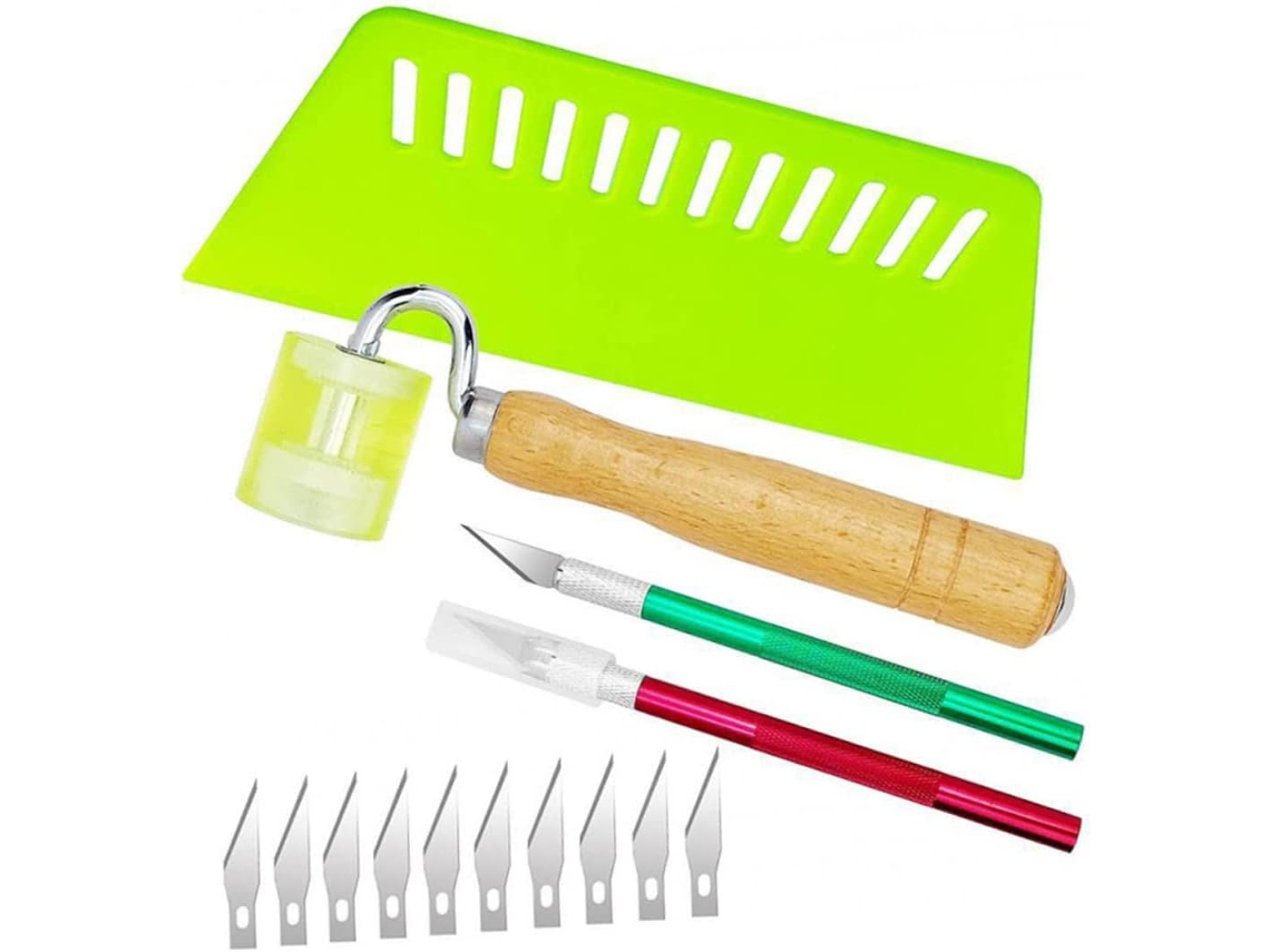 Kit De Ferramentas Para Papel Parede Com 14 Peças: Rolos Costura E