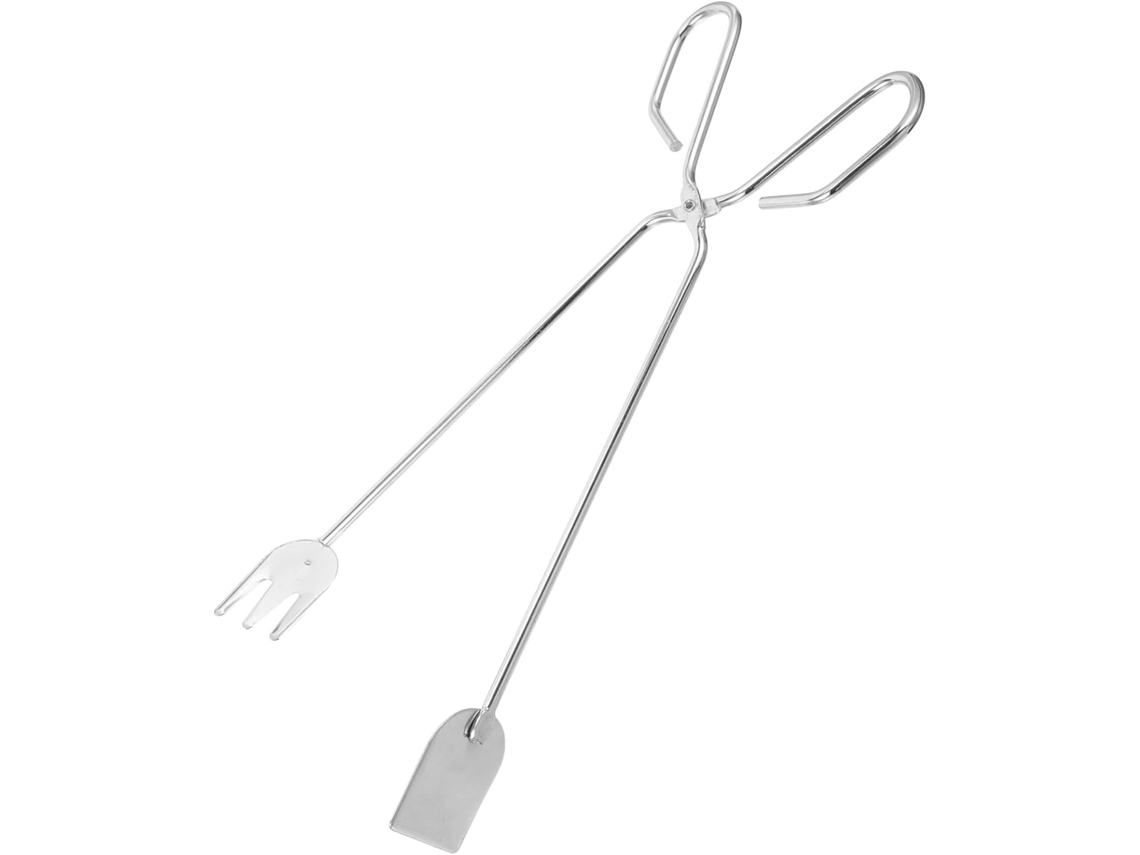 Pinça De Ferro Para Carvão Sewroro 31cm, Ferramenta Para Fogueiras E Churrasqueiras Ao Ar Livre, Pinça Longa Para