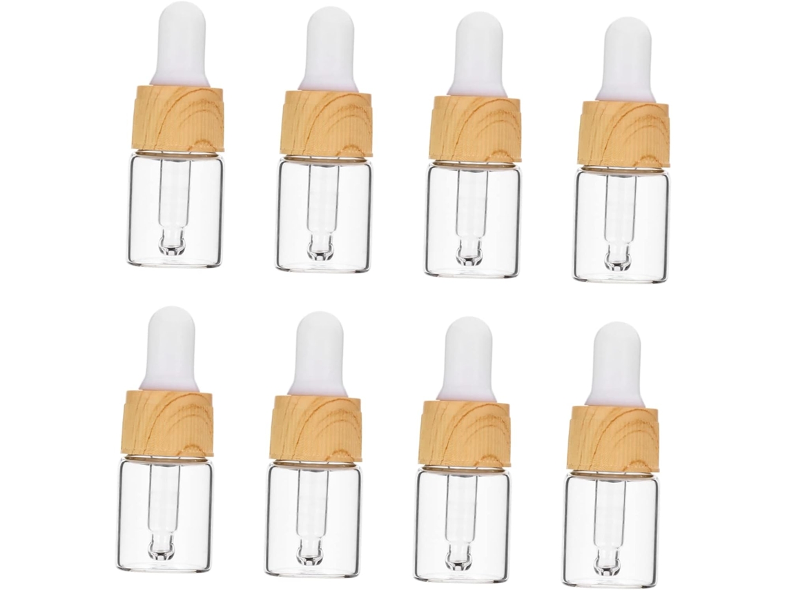 Conjunto De 24 Frascos Recarregáveis Com Conta-gotas Para Óleos Essenciais E Viagens.
