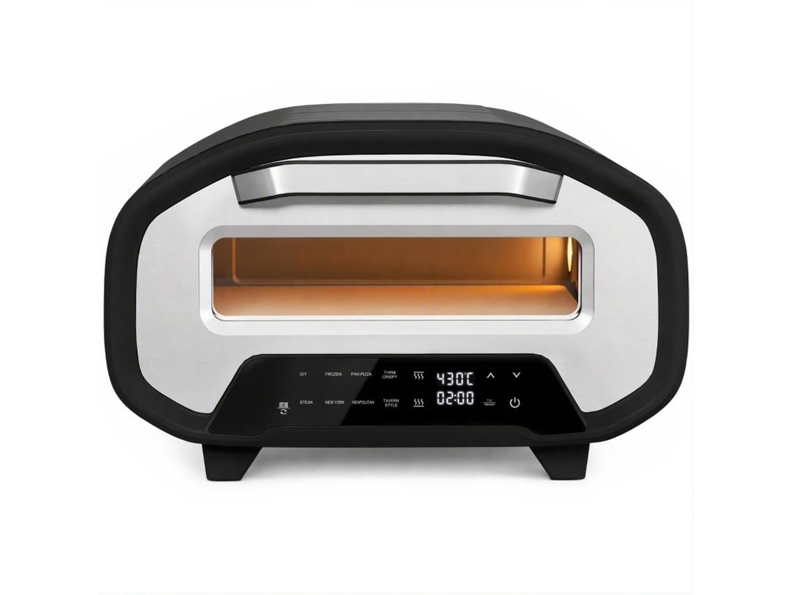 Forno De Pizza Elétrico Para Uso Interno, 30 Cm (12 Polegadas), Com 8 Programas, Temperatura De Até 430 °c, Timer, Pedra