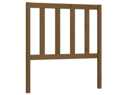 Bed Headboard, Bed Headboards Vidaxl Marrom Madeira De Pinho (96 X 100 Cm)