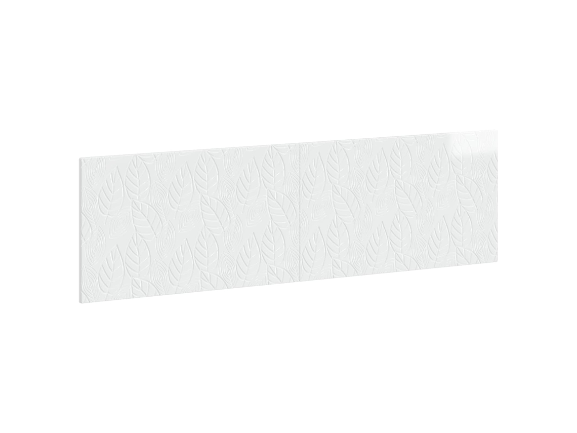 Vidaxl Cabeceira Montada Na Parede Delft Branco Brilhante
