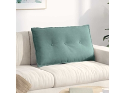Vidaxl Travesseiro Para Costas Verde Do Mar 80 X 50 Cm