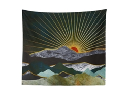 Rebe tapestry Paisaje Natural Abstracto Montaña Amanecer Imprimir Digital Arte 180x230cm Poliéster Lavable