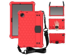 Capa Para Tablet Lurelia, Compatível Com Samsung Galaxy Tab S6 Lite 10.4 P615/p610, Vermelho, Suporte Giratório, Proteção Antiquedas