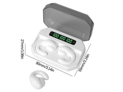 Auriculares Bluetooth True Wireless Sports Sports Large Capacity Music White