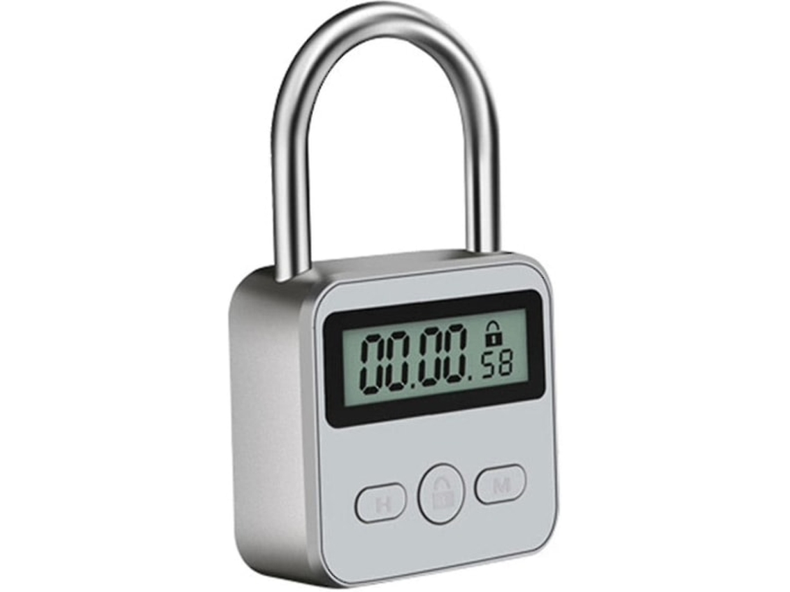 Cadeado Temporizador Inteligente, Temporizador Máximo de 99 Horas com Visor Lcd, Caixa de Viagem Eletrônica Multifuncional Ay, T BRILVIBERA