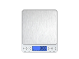 Balança de cozinha AQUAFORGE de alta precisão, 5 Kg/1 G, com visor LCD