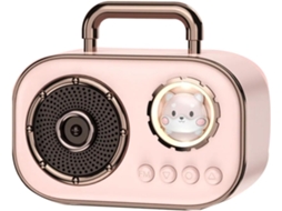 Caixa de Som Bluetooth Retrô, Mini Subwoofer Sem Fio SFUSHOS