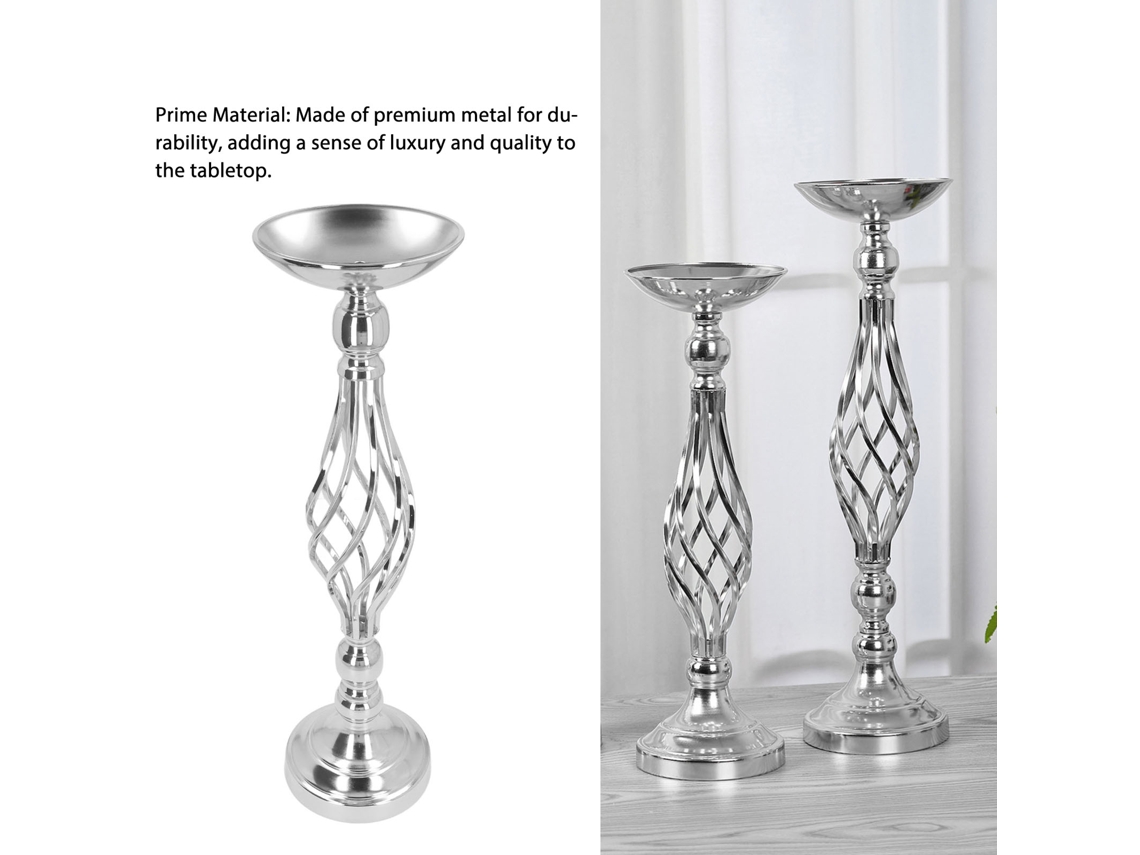 Suporte De Vela De Mesa Ferro Forjado Adereço De Casamento Eoocoo