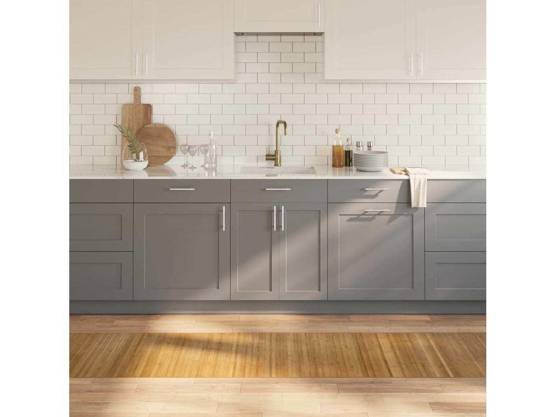 Vidaxl Tapete Retangular 60x400 Cm Bambu Cor Natural