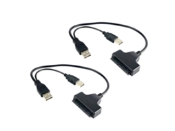 Cabo Adaptador Usb 2.0, Velocidade De 480 Mb/s, Para Discos Rígidos Serial Ata De 2,5 Polegadas.