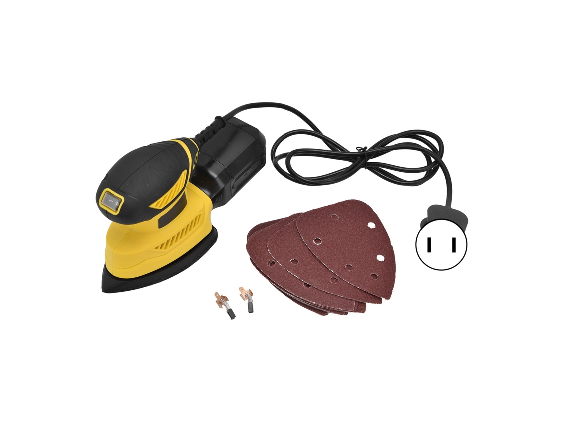 Laxiscreed Lixadeira Triangular De 130w Portátil Para Polimento De Móveis E Trabalhos De Detalhe