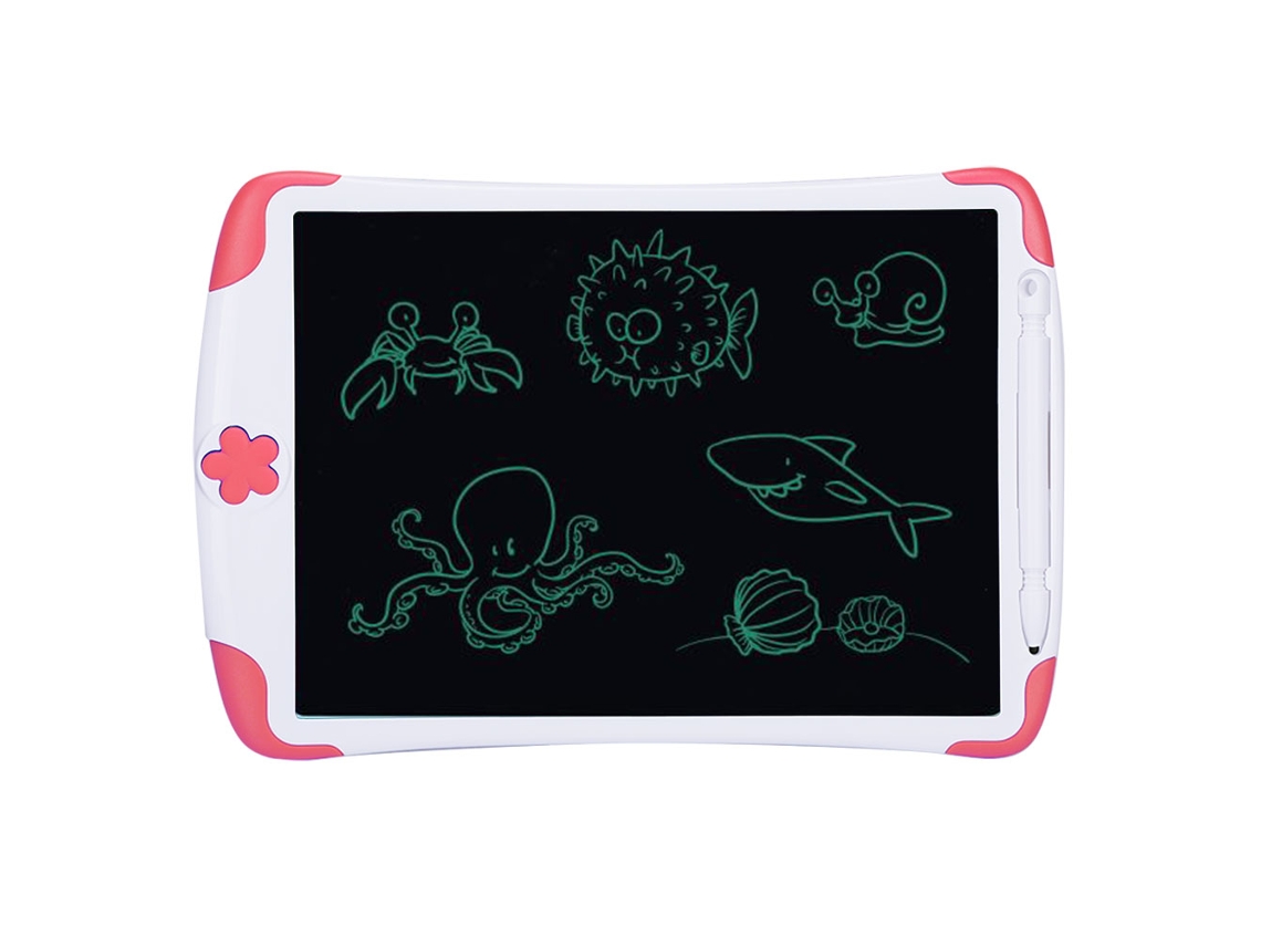 Tableta Lcd Laxiscreed Rosa De 8,5 Polegadas Para Desenhos Infantis, Sem Baterias Incluídas