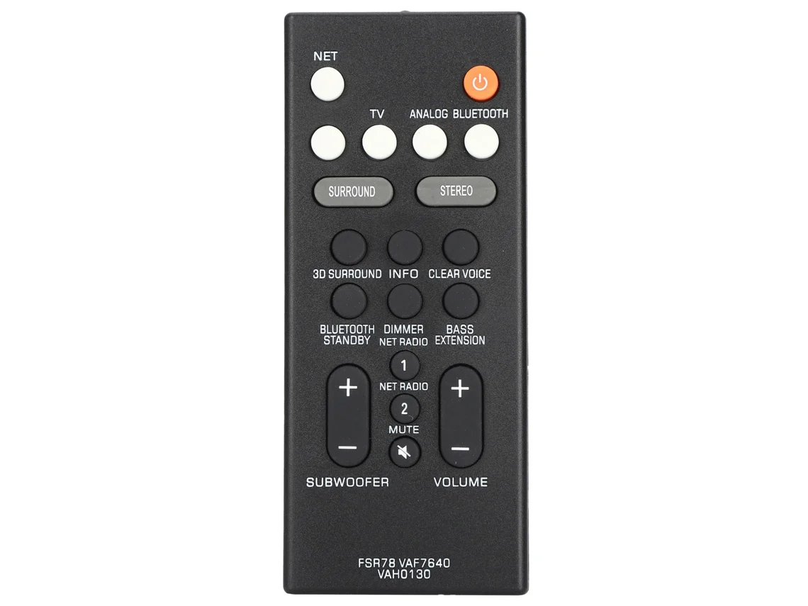 Aetheria controle Remoto Substituto para Soundbar Yamaha Fsr78 Vaf7640 Vah0130