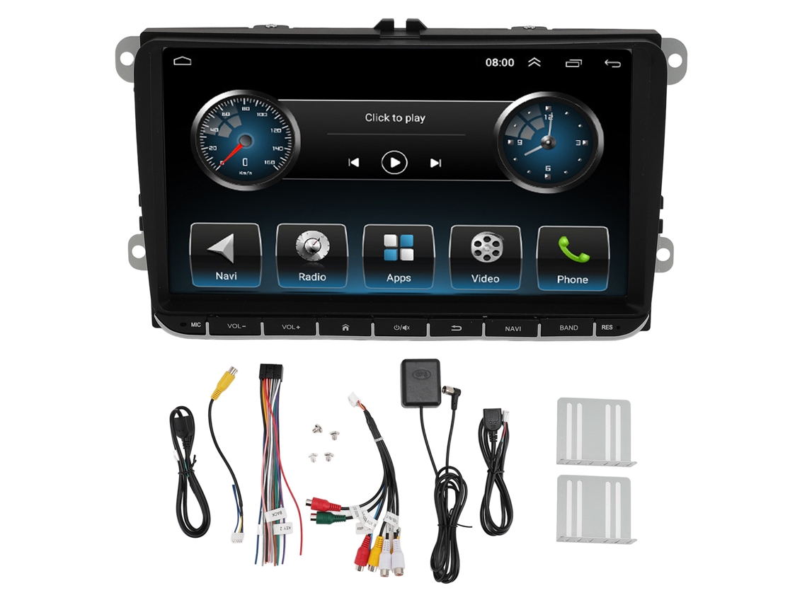 Estéreo Carro 9 Polegadas Touchscreen Com Gps E Carplay