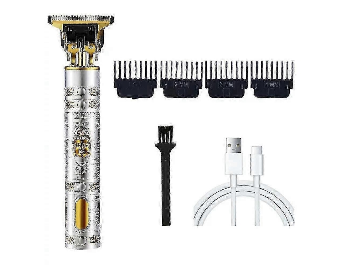 Máquina De Cortar Cabelo Elétrica Profissional Masculina 2025, Aparador De Barba E Cabelo Com Lâmina Em T, Sem Fio E Recarregável