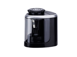 Apontador elétrico portátil preto para crianças, automático e sem fio, ideal para escola, casa, escritório, sala de aula e muito mais. Slowmoose