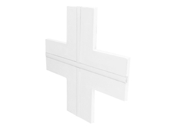 Perfil X de alumínio integrado para luzes LED Gesso com placa de papelão oculta