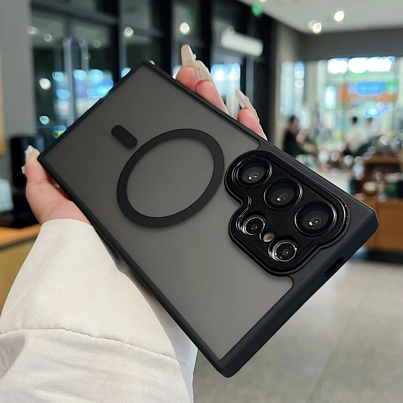 (galaxy A17 Preto) Compatível Com Capas Protetoras Da Samsung, Suporta Carregamento Sem Fio Magnético Magsafe.