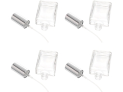 Conjunto De 4 Frascos De Vidro Spray Recarregáveis De 15 Ml.