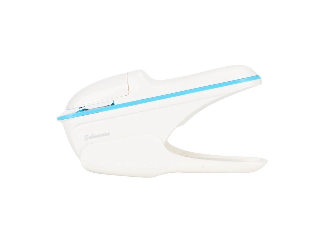 Máquina de Engrapajar Sin Clavijas para Libros Y Papeles Herramienta Manual Engrapadora Sin Clavijas Blanca
