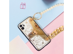 Capa LAXISCREED Iphone 12 Pérola Strass