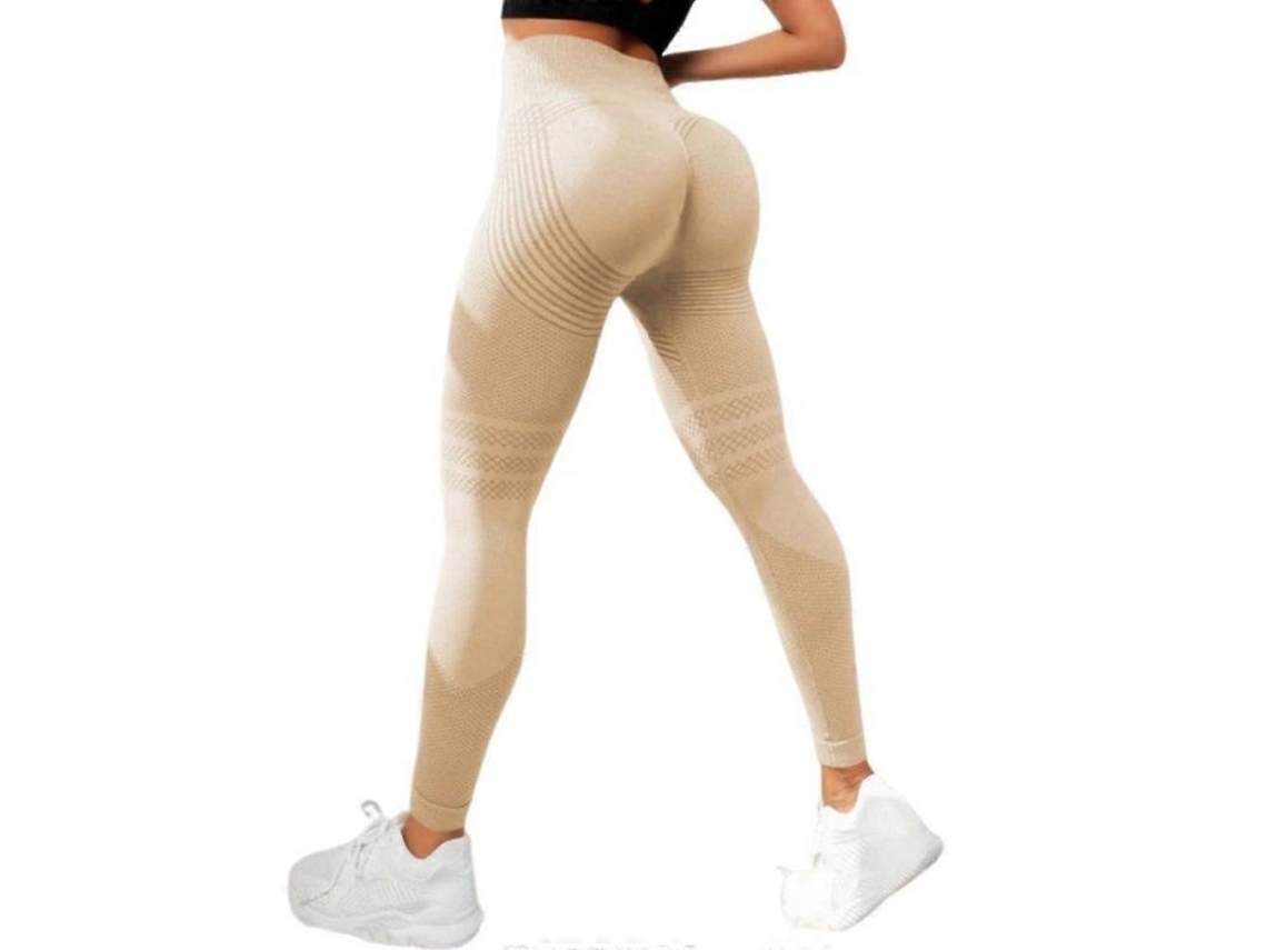 Leggings Anti-celulite De Alta Qualidade Com Corte V Elevado, Material Elástico E Respirável Para Todas As Estações Khaki