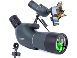 Binóculos ENZONS 40*60 com Tripé Ópticas Hd Portáteis À Prova de Água para Observação de Aves Viagens Preto-Preto