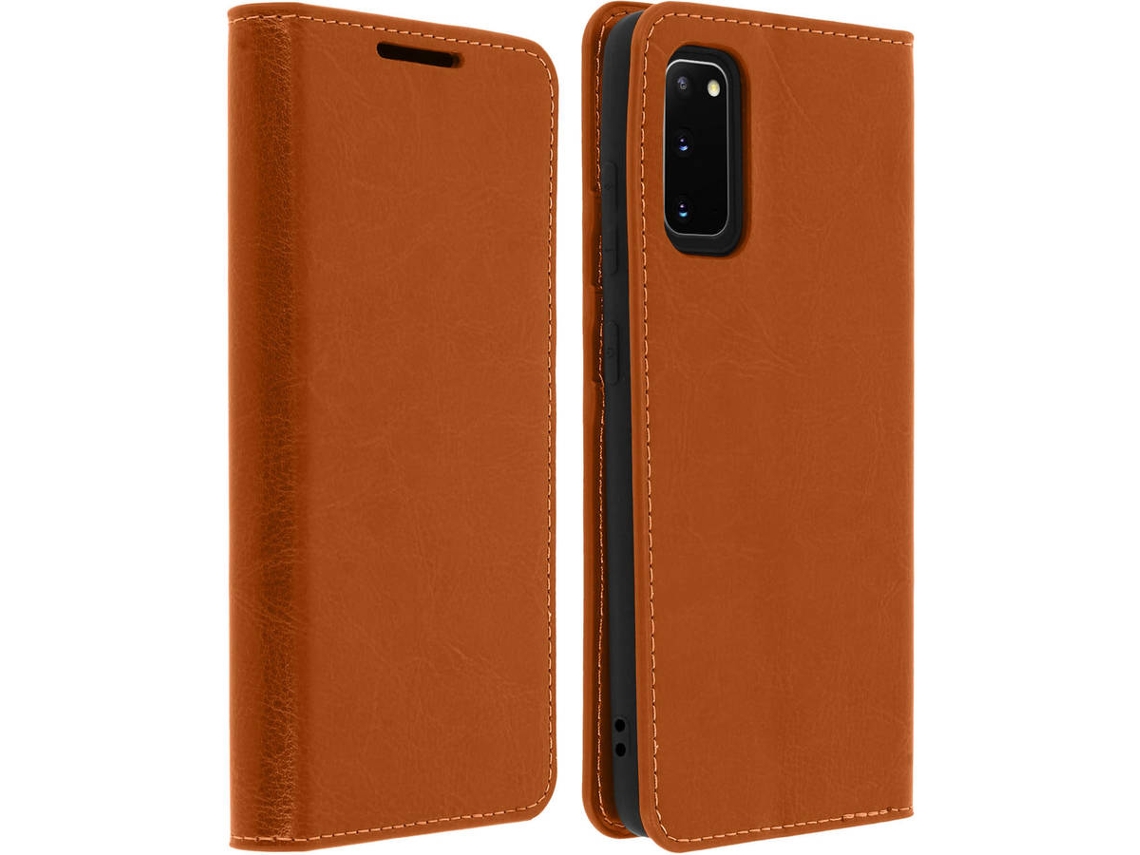 Capa Samsung Galaxy S20 AVIZAR Pele Castanho