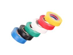 Cabilock Pacote Com 6 Rolos De Fita Isolante Elétrica Pvc 18mm X 20m, Resistente À Temperatura E Abrasão, Para Reparos